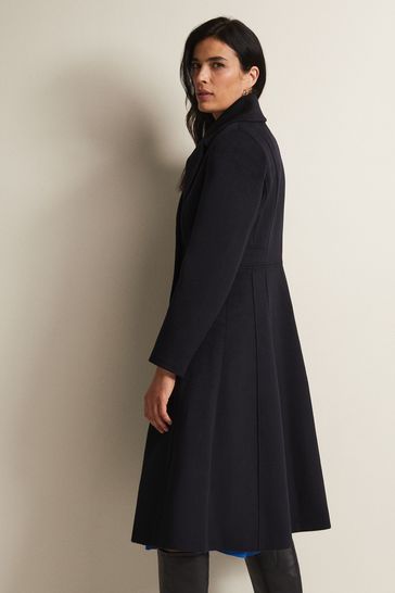Buy Phase Eight Blue Sandra Long Smart Coat from Next Germany