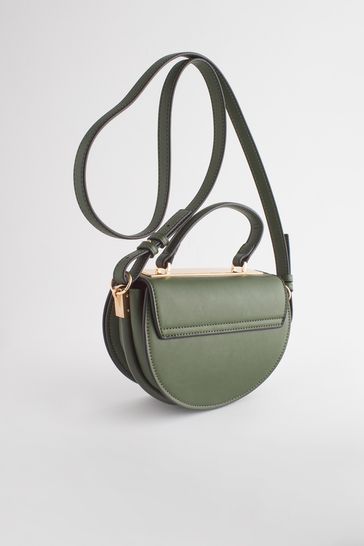 Green Top Handle Saddle Bag