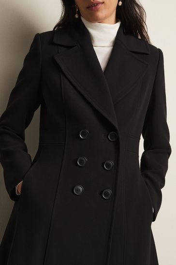 Buy Phase Eight Sandra Long Smart Black Coat from Next Australia