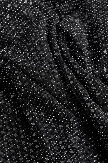 Black sequin sales