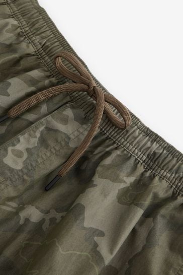 Buy Khaki Camo Utility Swim Shorts from Next Bahrain