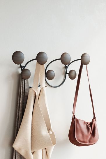 Dark brown deals coat rack