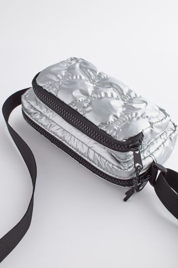 Metallic rainbow purse top