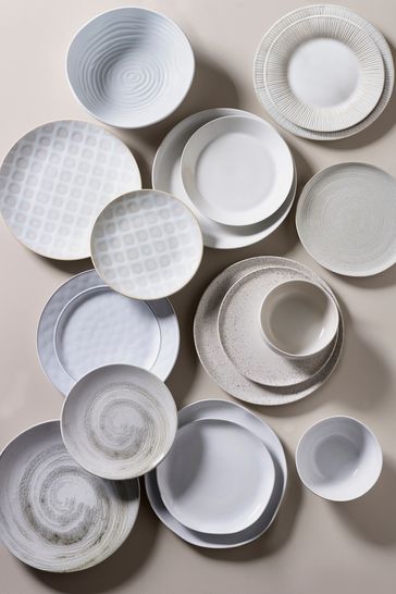 Black and white dinner sets deals