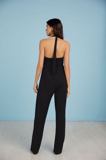 Buy Baukjen Milena Black Jumpsuit with Lenzing Ecovero from Next