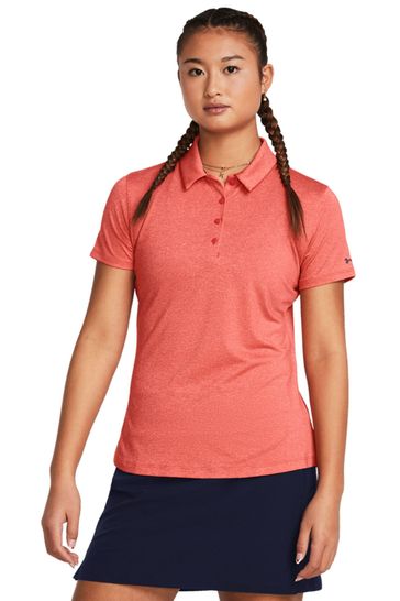 Under armour red polo sale shirt
