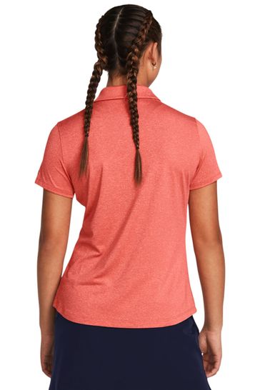 Under armour red polo shirt on sale