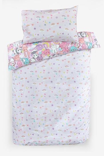 Buy Kawaii Cute Unicorn and Friends Duvet Cover and Pillowcase Set