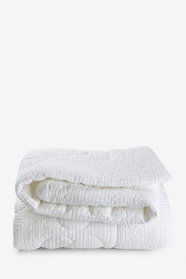 White textured throw on sale