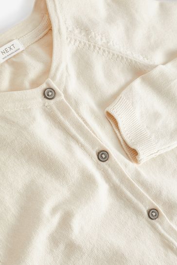 Cream button store up cardigan