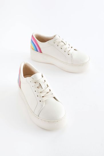 Buy White Rainbow Chunky Trainers from Next Singapore