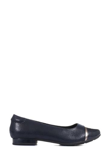 Pavers Blue Ballet Flats