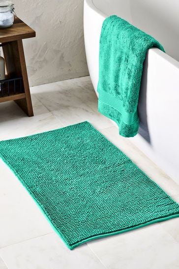 Bright Green Bobble Bath Mat