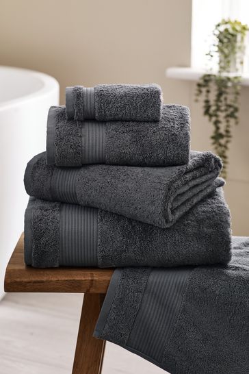 Charcoal Grey Egyptian Cotton Towel
