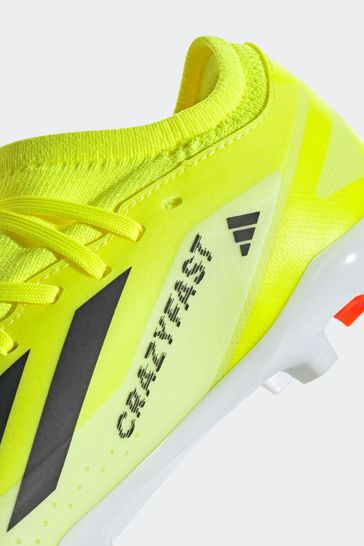 Buy adidas Yellow Performance X Crazyfast League Firm Ground Boots