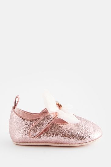 Baby girl best sale pink glitter shoes