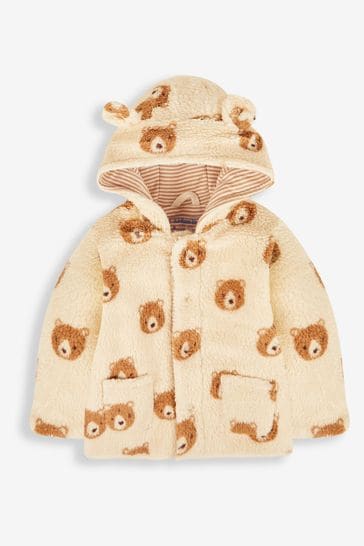 JoJo Maman Bébé Cream Bear Cosy Baby Hoodie