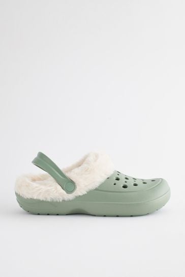 Fur lined clogs and mules clearance