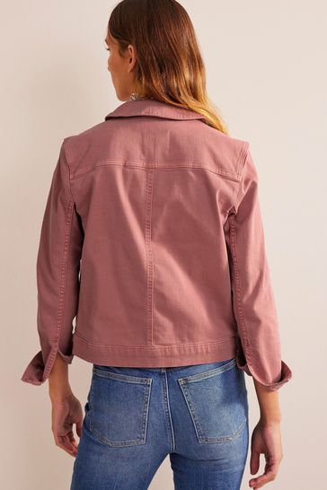 Dusky pink denim jacket deals
