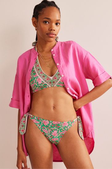 High cut side tie bikini bottoms store