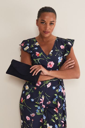 Phase eight navy clutch bag outlet