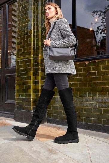 Buy Black Forever Comfort Over The Knee Suede Boots from Next Netherlands