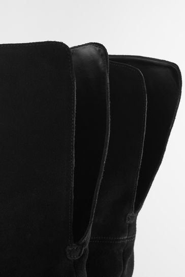 Black Forever Comfort Over The Knee Suede Boots