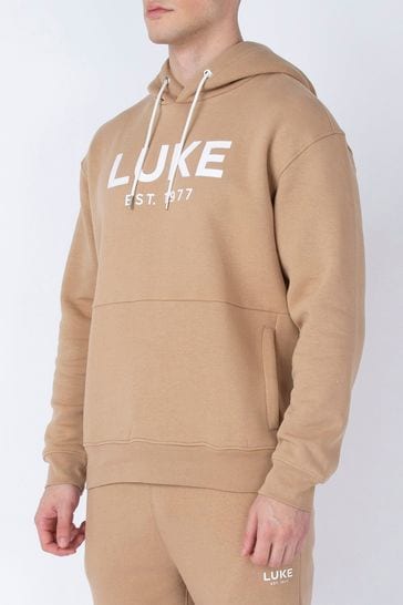Buy Luke 1977 Grand Biscuit Brown Hoodie from the Laura Ashley