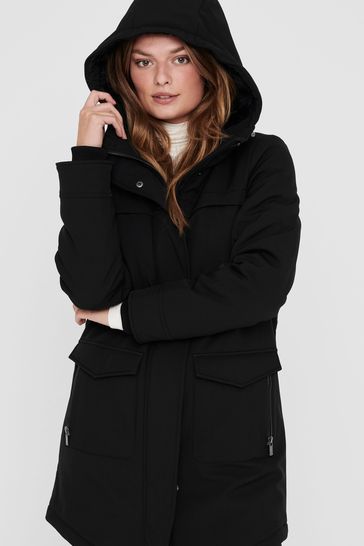 Black parka shop coat womens