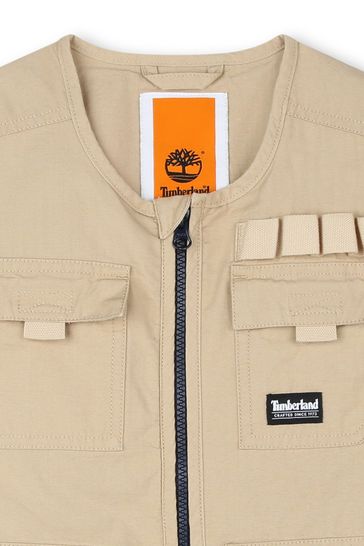 Buy Timberland Natural Utility Cargo Gilet With Pockets from Next Italy