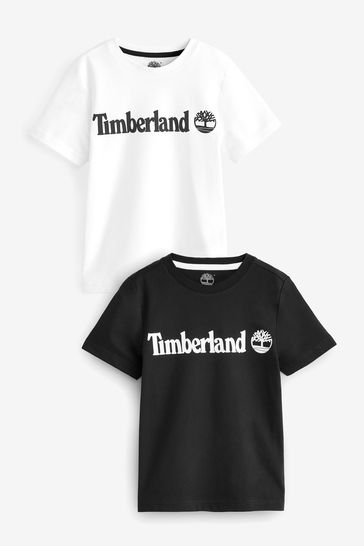Timberland Classic Logo White T-Shirts 2 Pack