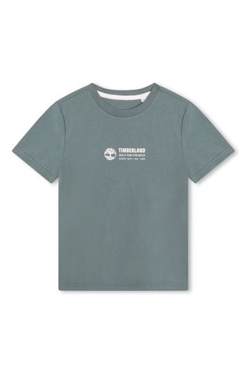 Timberland Blue Logo Short Sleeve T-Shirt