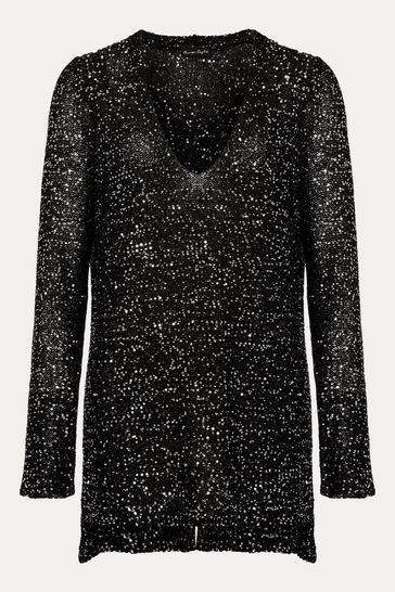 Wallis black sparkle top online