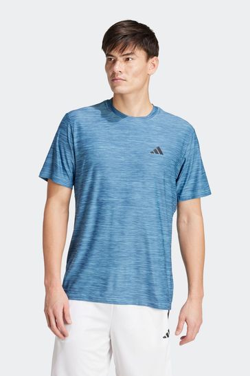 adidas Blue Train Essentials Stretch Training T-Shirt