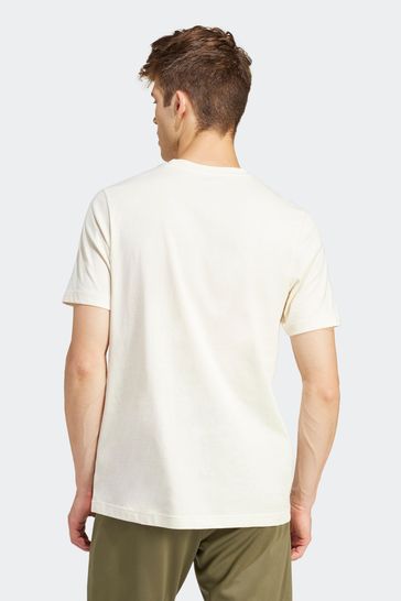 Cream adidas t shirt hot sale