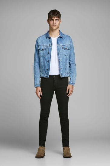JACK & JONES Black/Chrome Slim Fit Jeans
