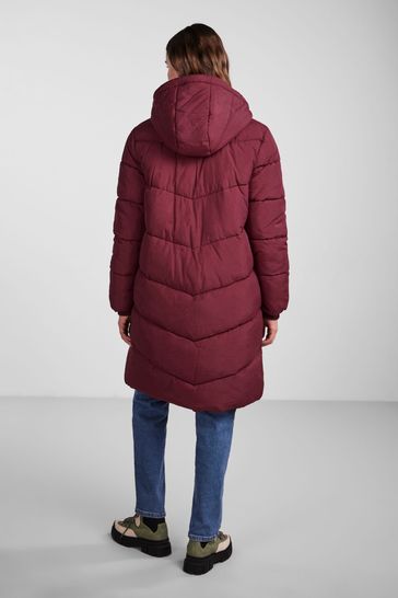 Red sale longline jacket