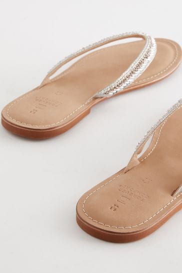 Wide best sale thong sandals