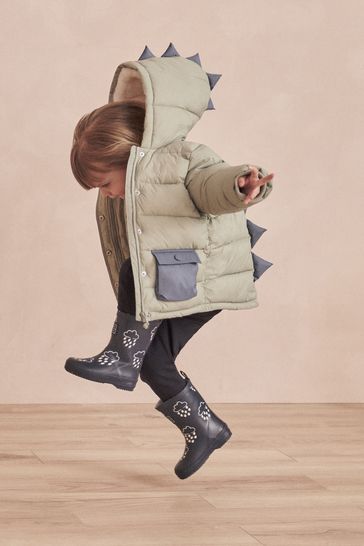 Buy Mori Dino Green Recycled Waterproof Padded Coat from Next Canada