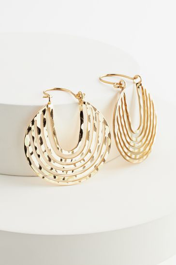 Metallic earrings shop