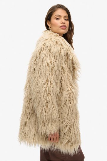 Superdry cheap fur coat