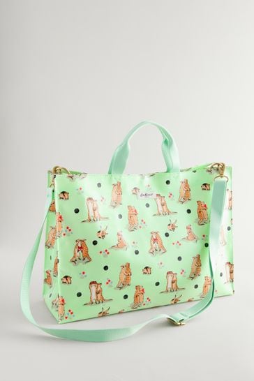 Cath Kidston Green Meerkats Print Strappy Carryall Bag