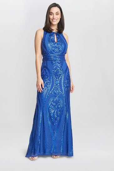 Gina bacconi deals beaded dress