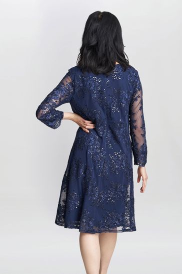 Buy Gina Bacconi Blue Yasmina Mock Jacket Dress from Next Netherlands