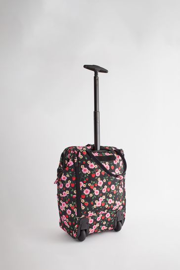 Buy Cath Kidston Black Floral Print Wheeled Duffle Bag from the Next UK online shop