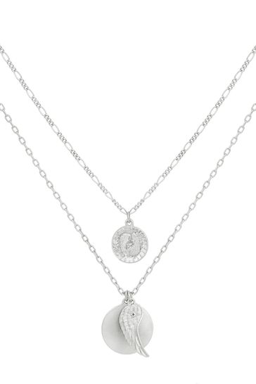 Layered deals charm necklace