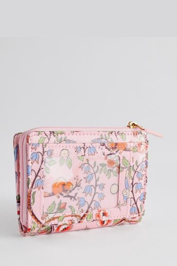 Cath Kidston Pink Floral Slim Pocket Purse