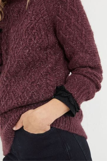 Buy FatFace Purple Alicia Knitted Tunic from Next Luxembourg