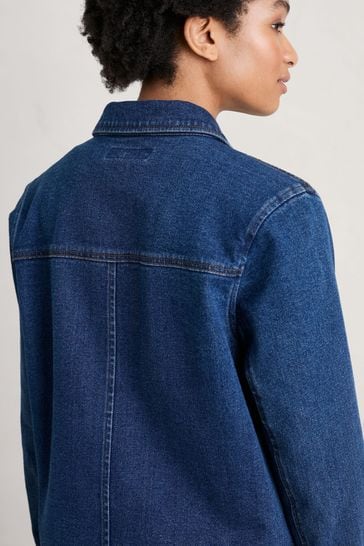 Buy Seasalt Cornwall Blue Tall Reading Rocks Denim Jacket from