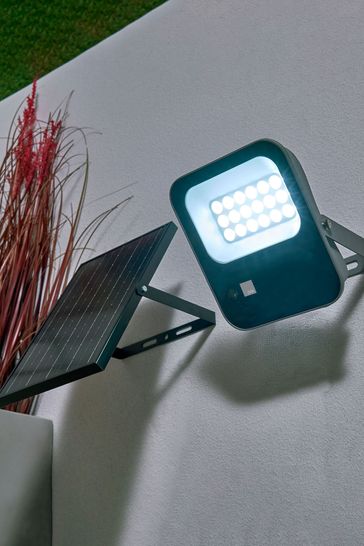 BHS Grey Denby Solar Floodlight IK10 1100Lm RC